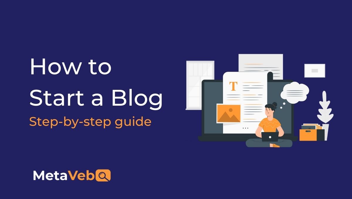 A lady learning how to start a blog with Metaveb help